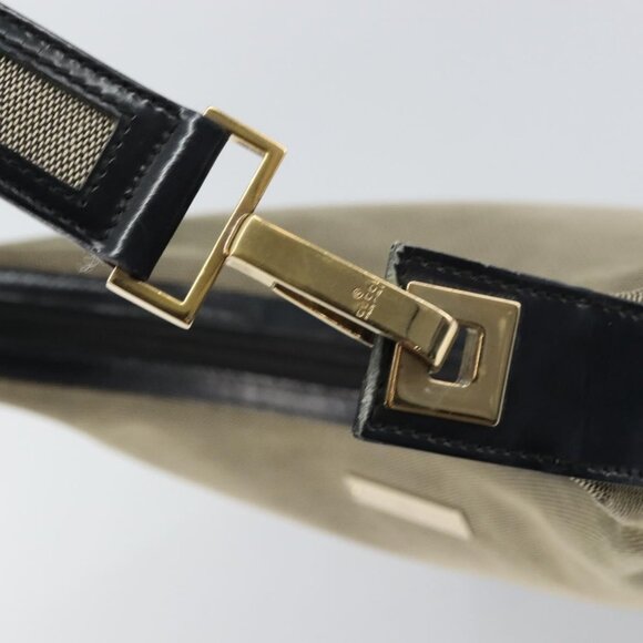 Authentic GUCCI Shoulder Bag Canvas Beige Gold 001 4204 - Picture 6 of 16